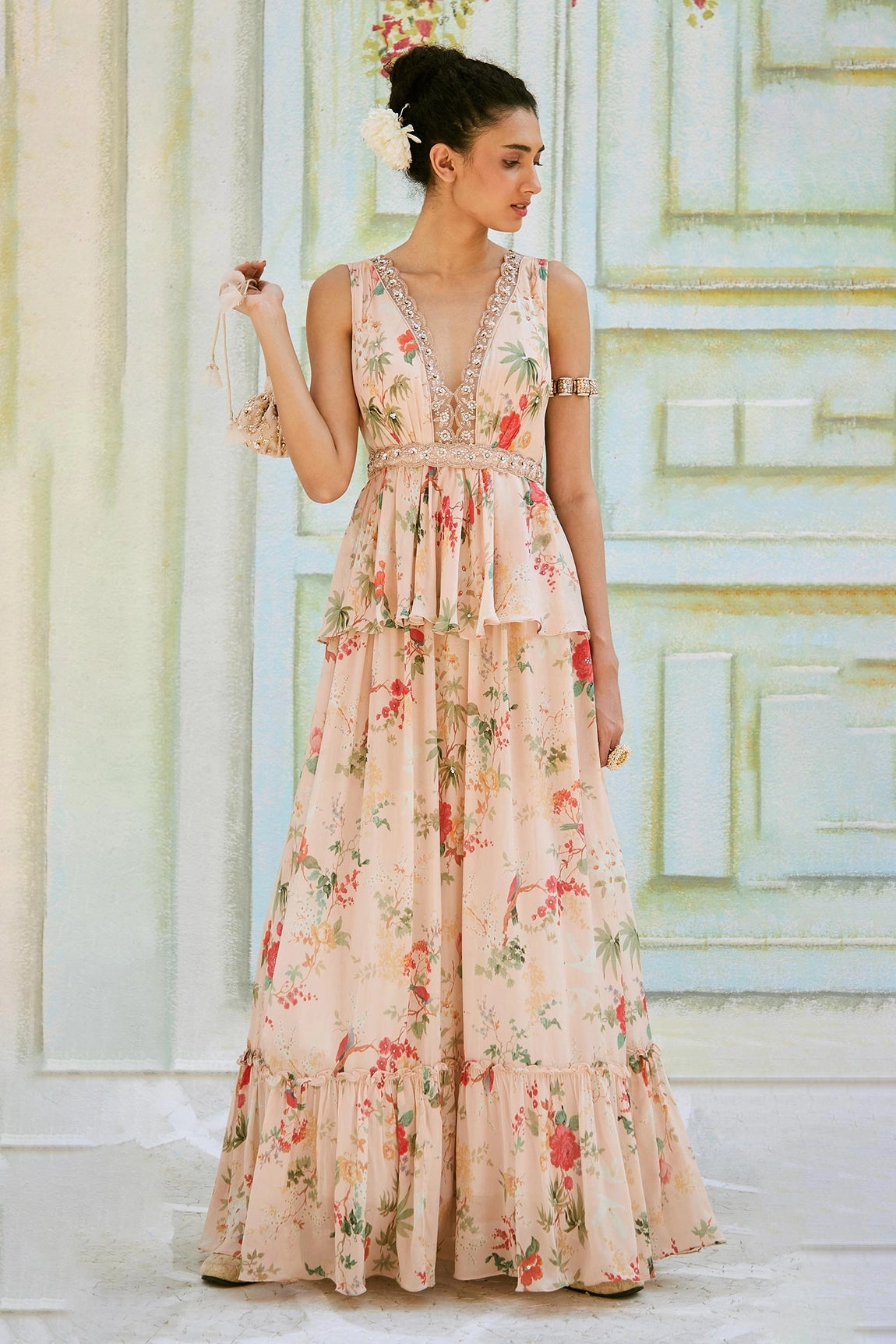 PEACH GOWN