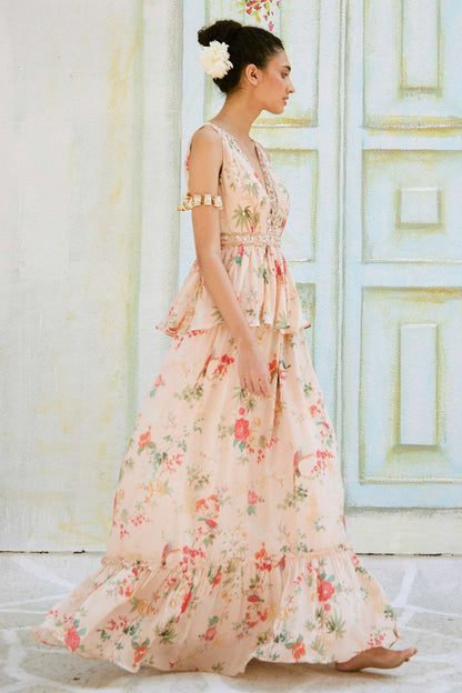 PEACH GOWN