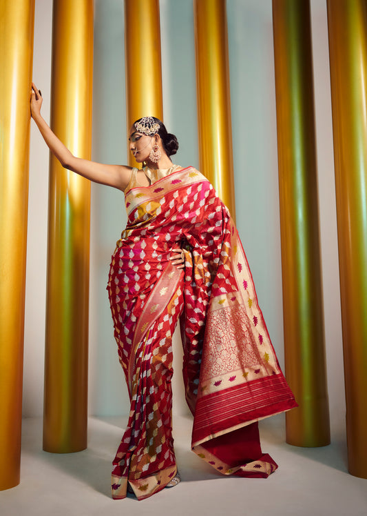 HANDWOVEN RANGKAT SAREE