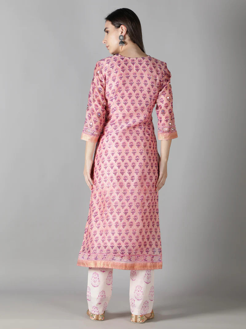 SYMPHONY OF PINK KURTA SET