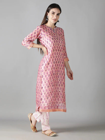 SYMPHONY OF PINK KURTA SET