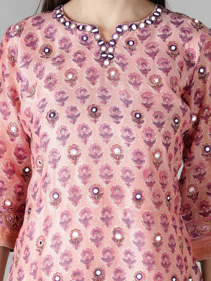 SYMPHONY OF PINK KURTA SET