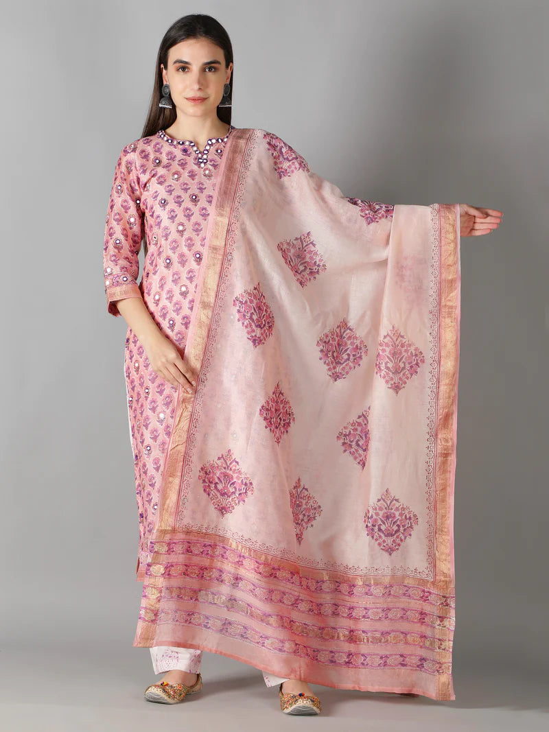 SYMPHONY OF PINK KURTA SET