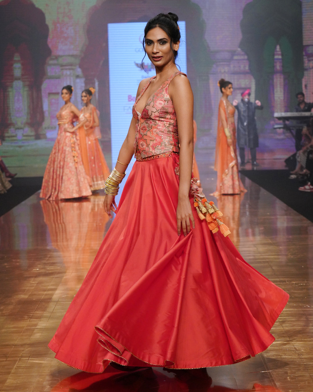 RED LEHENGA SET