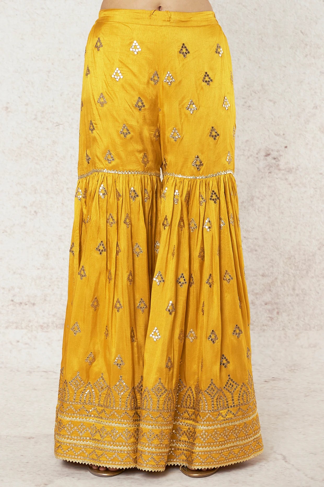 MUSTARD SHARARA SET