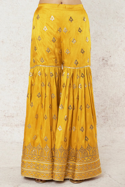 MUSTARD SHARARA SET