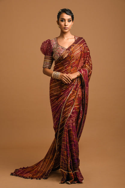 PRINTED SAREE SET