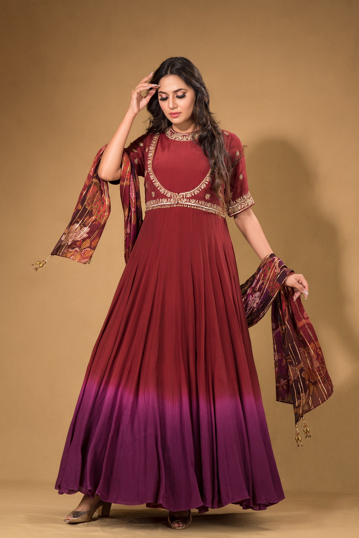 OMBRE ANARKALI SET