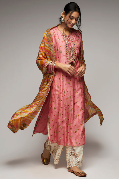 RASHIDA TUNIC PALLAZZO SET WITH DUPPATA