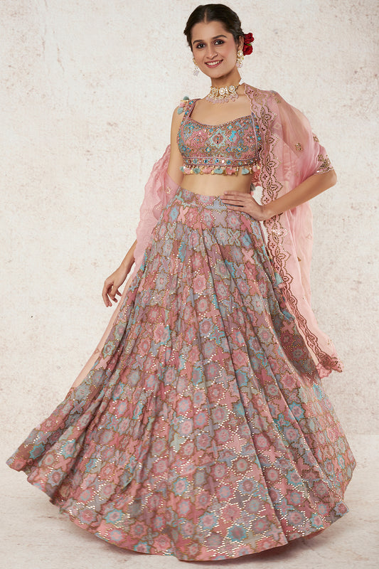 BLUSH PINK LEHENGA SET