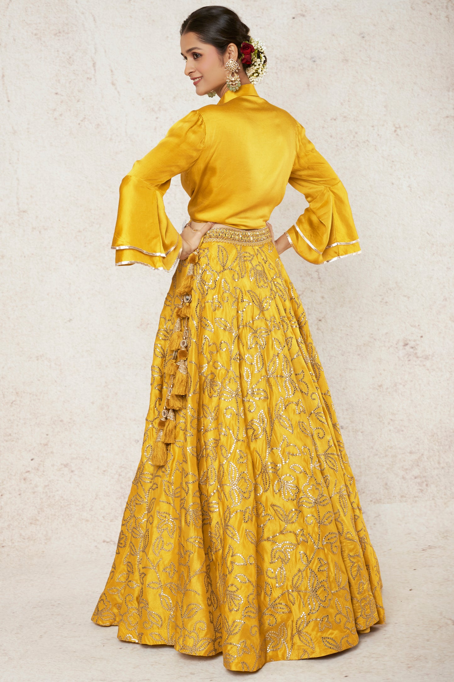 MUSTARD LEHENGA SET