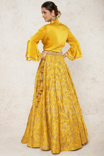 MUSTARD LEHENGA SET