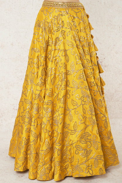 MUSTARD LEHENGA SET