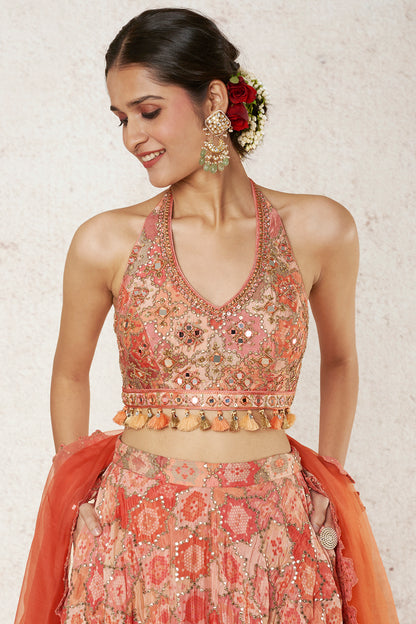 ORANGE LEHENGA SET