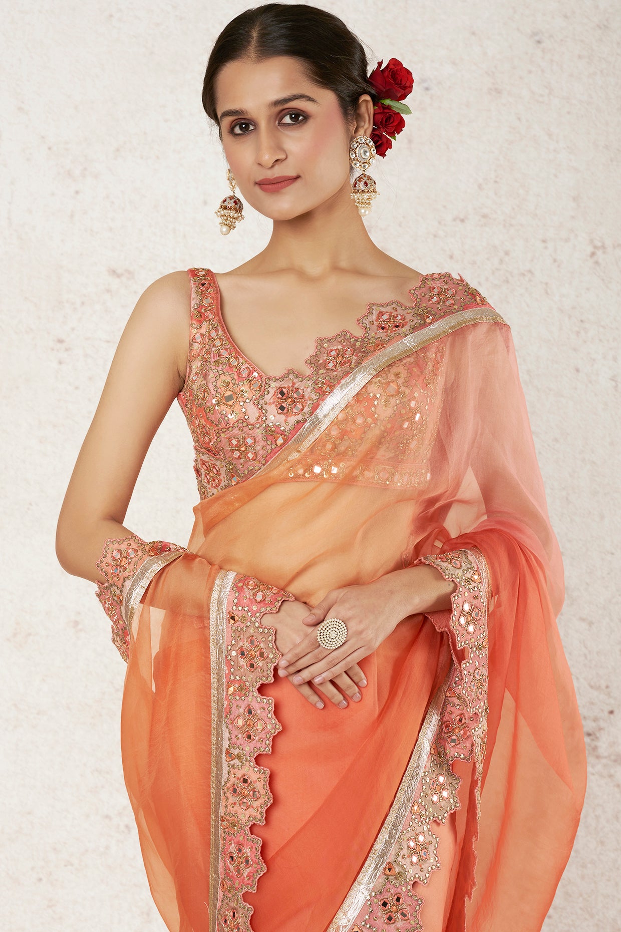 ORANGE SAREE