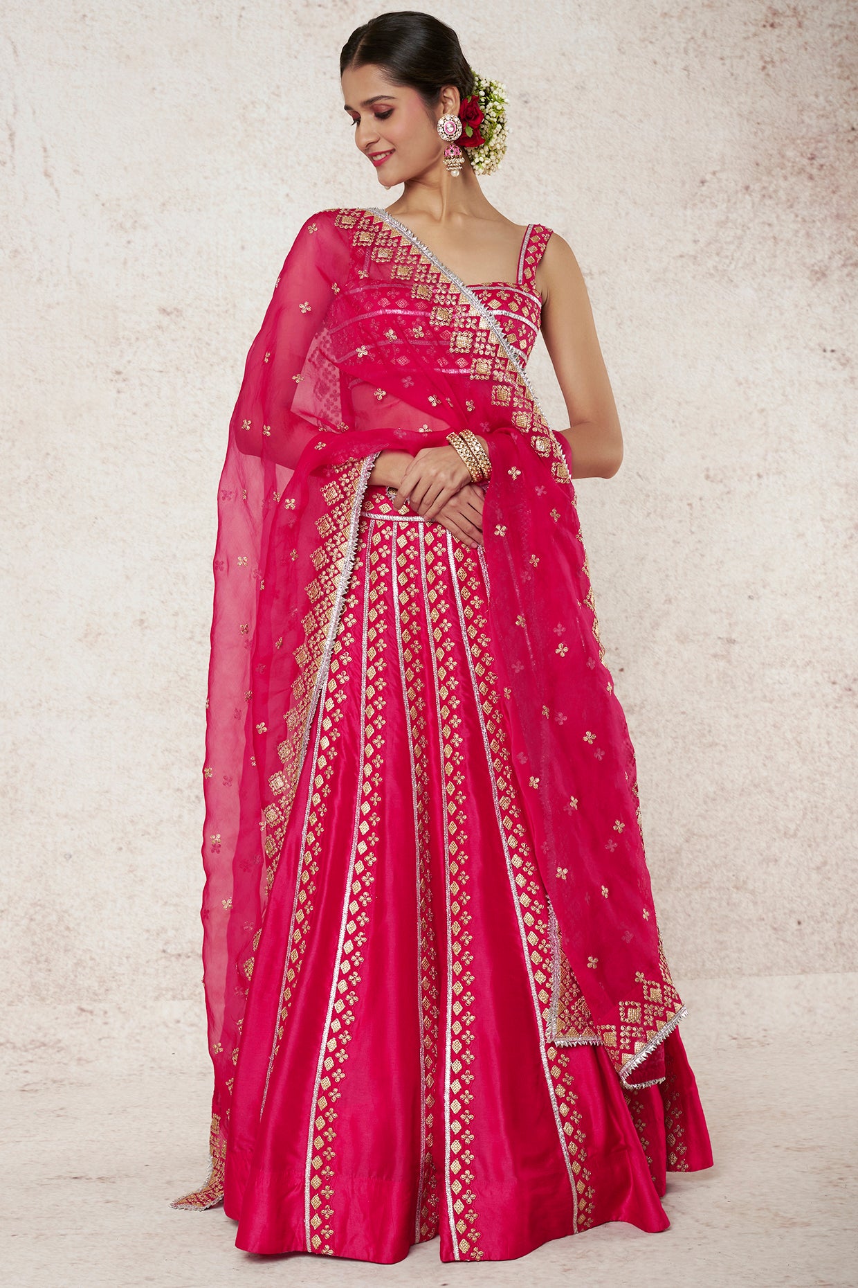 RED LEHENGA SET