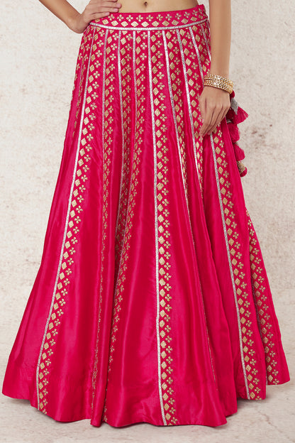 RED LEHENGA SET