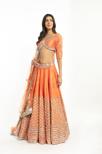 KESAR EMBELLISHED LEHENGA SET