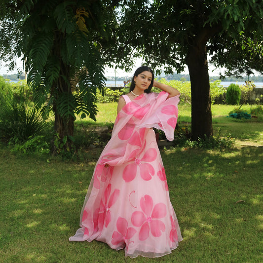 STELLA LEHENGA SET IN PINK