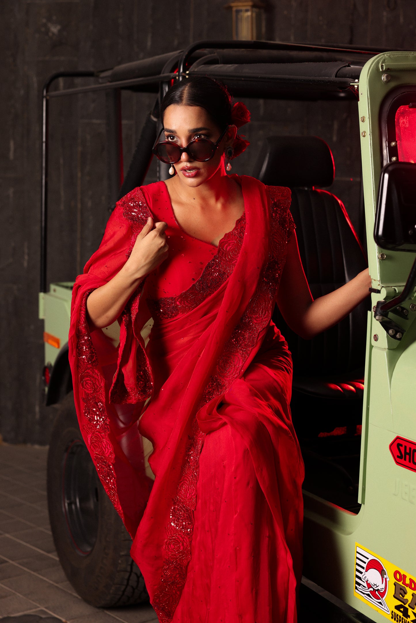 RED SAREE