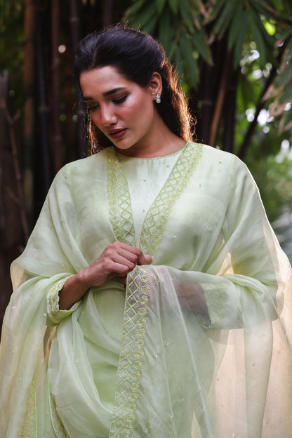 RAW SILK KURTA SET