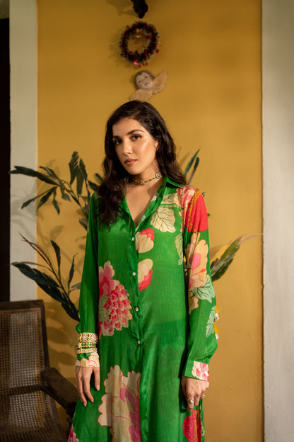 SPRING BLOOMING FLORAL KURTA SET