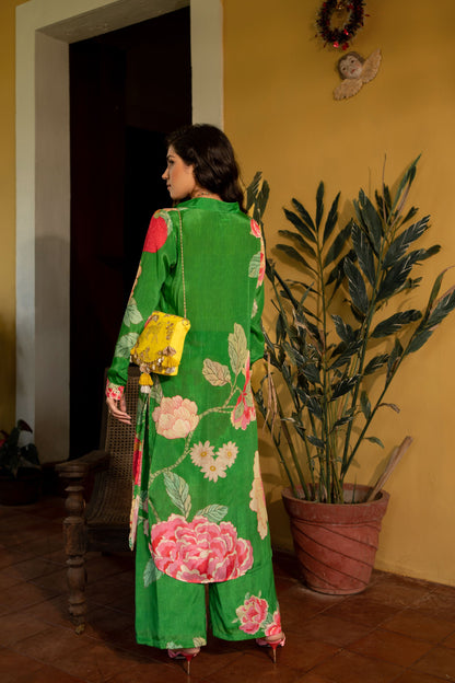 SPRING BLOOMING FLORAL KURTA SET