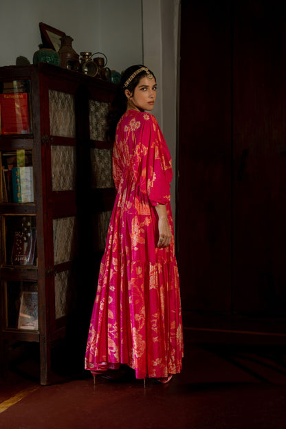 FLOURISHING FLORAL JAAL KAFTAN SET
