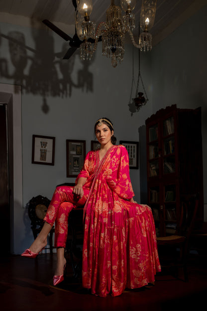 FLOURISHING FLORAL JAAL KAFTAN SET