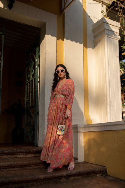 CHEERY BLOSSSAM KAFTAN SET