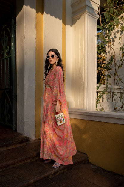 CHEERY BLOSSSAM KAFTAN SET