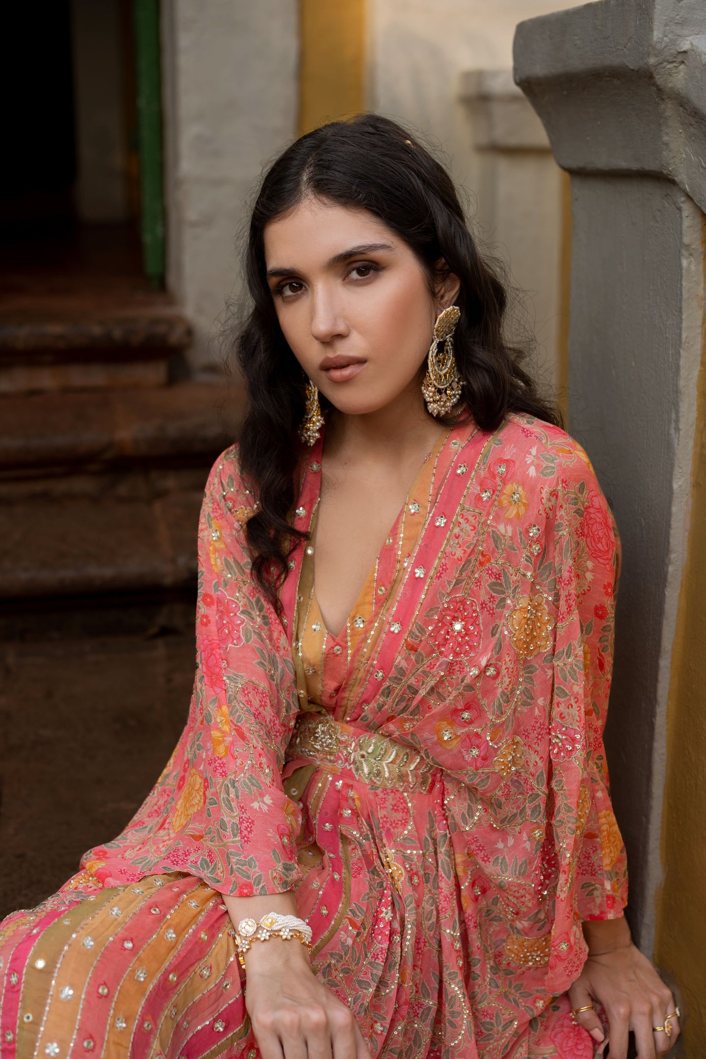 CHEERY BLOSSSAM KAFTAN SET