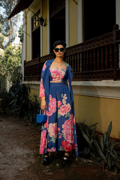 BLOOMING BIG FLORAL JACKET SET