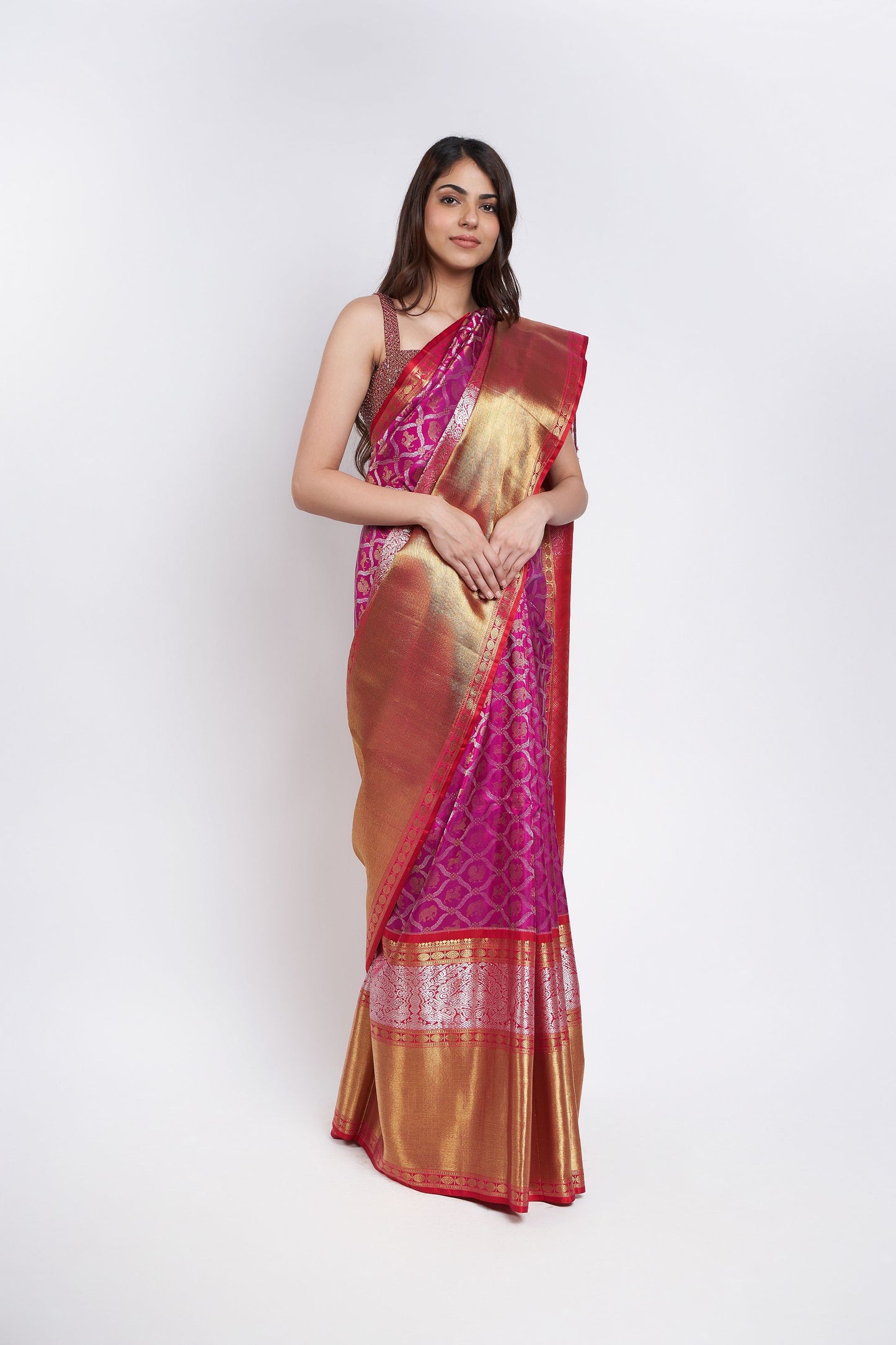 PINK UPPADA SAREE