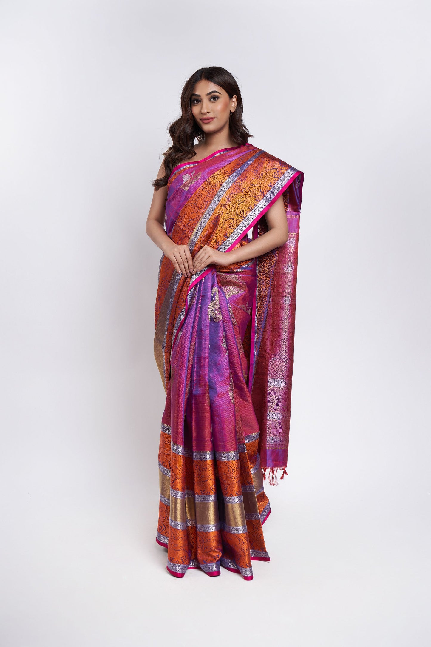 PURPLE KANJEEVARAM SAREE