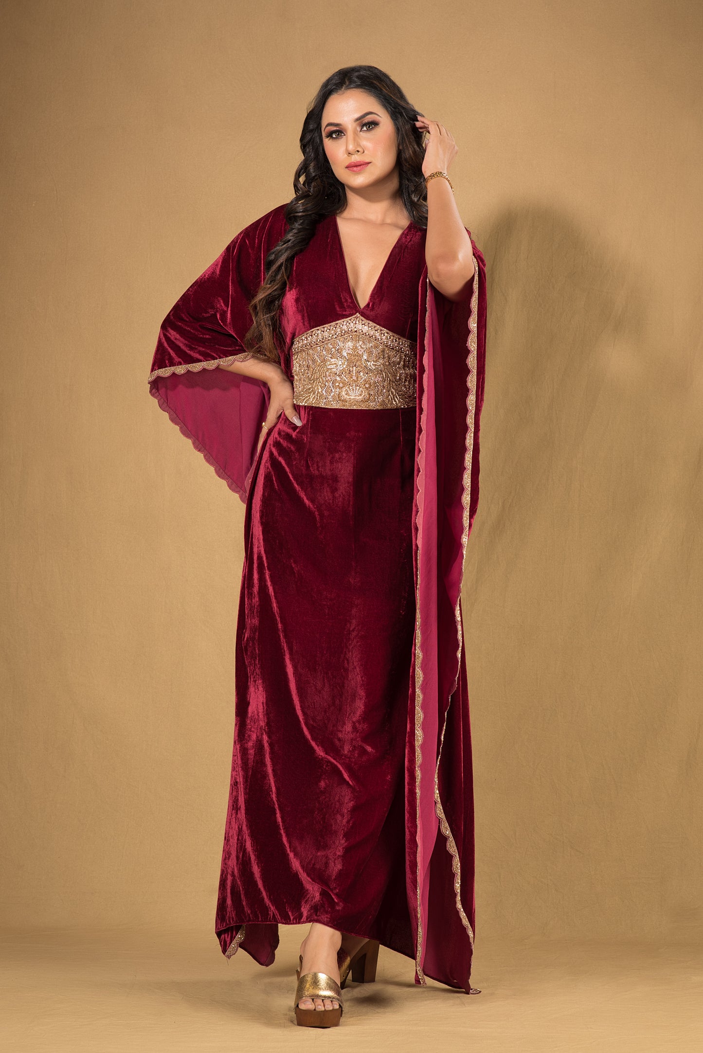 VELVET KAFTAN